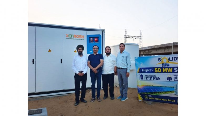 Business News | Solidus Techno Power Marks a New Milestone with 27.31 MWh BESS Project Integrated with 50 MW Solar Project for SBF Ispat