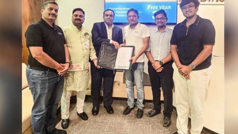 Business News | INA Solar Partners with US-Based Caelux in 3 GW Agreement; Targets 29% Module Efficiency by 2028