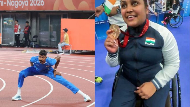 Sports News | Nishad Kumar, Mona Agarwal Named India's Flag Bearers at Closing Ceremony of Asian Para Games