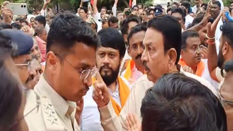 India News | Karnataka: High Drama in Gadag as BJP, Congress Workers Clash During West Graduates' Constituency Poll