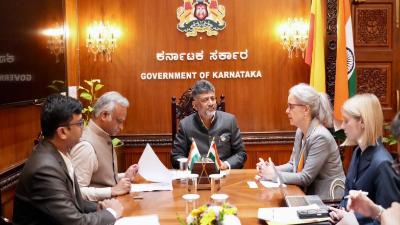 World News | Sweden Ambassador Meets CM Shivakumar; Karnataka Pitches as Gateway for Swedish Investments