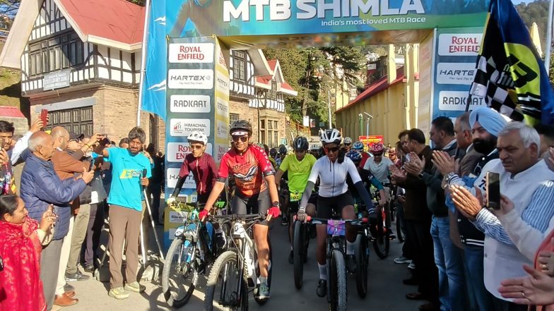 Sports News | MTB Shimla Begins with 72 Cyclists as Himachal Pushes Green Adventure