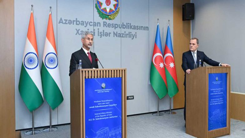World News | India and Azerbaijan Have Common Interest in Promoting Peace, Progress: EAM Jaishankar