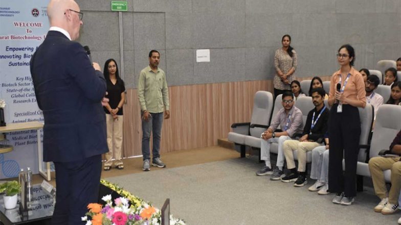India News | Scotland Minister John Swinney Visits Gujarat Biotechnology University in Gandhinagar