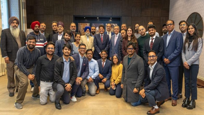 World News | Union Minister Piyush Goyal Interacts with Indian Diaspora in Germany, Lauds Contribution to 'Karmabhoomi'
