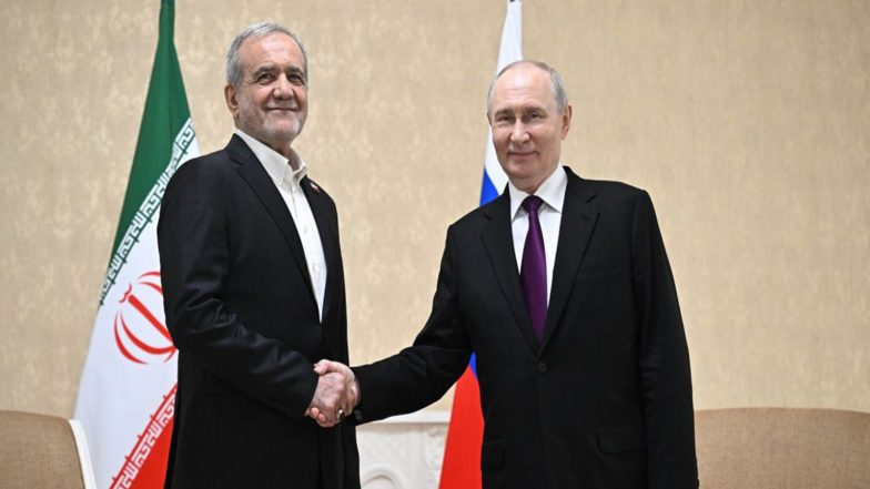 World News | Iranian President Pezeshkian to Meet Putin in Moscow Next Week: FM Araghchi