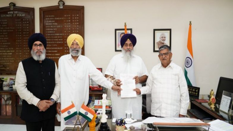 India News | Shiromani Akali Dal President Sukhbir Badal Seeks Punjab CM Bhagwant Mann’s Dismissal