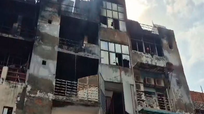India News | 35 Fire Tenders, 15 Hours of Firefighting Bring Factory Fire in Delhi's Mayapuri Under Control