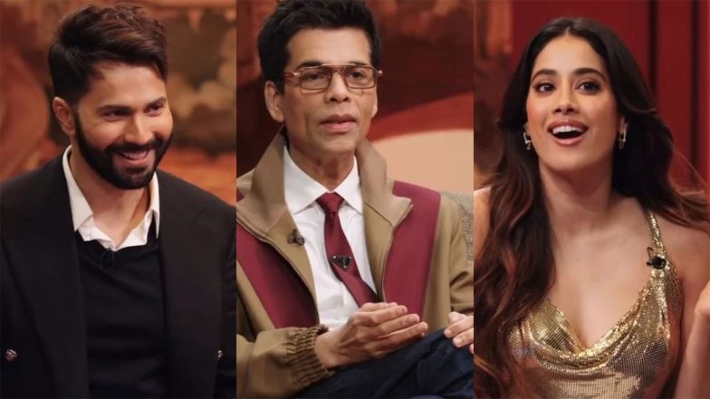 Entertainment News | 'Koffee With Karan 8': Varun Dhawan Reveals Karan Johar Stopped Talking to Him, Janhvi Kapoor 