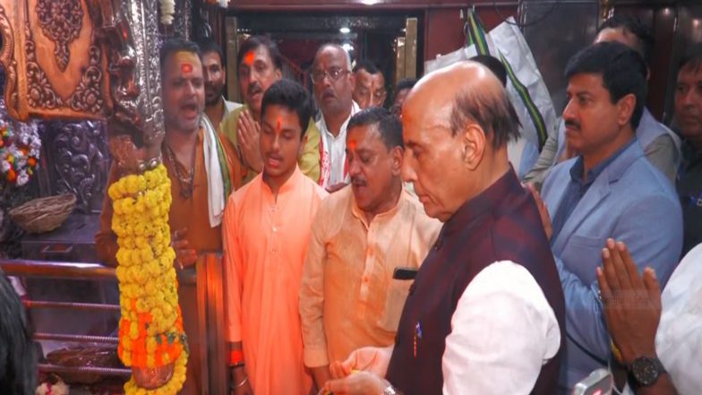 India News | Rajnath Singh Visits Sankat Mochan, Kaal Bhairav Temples in Varanasi