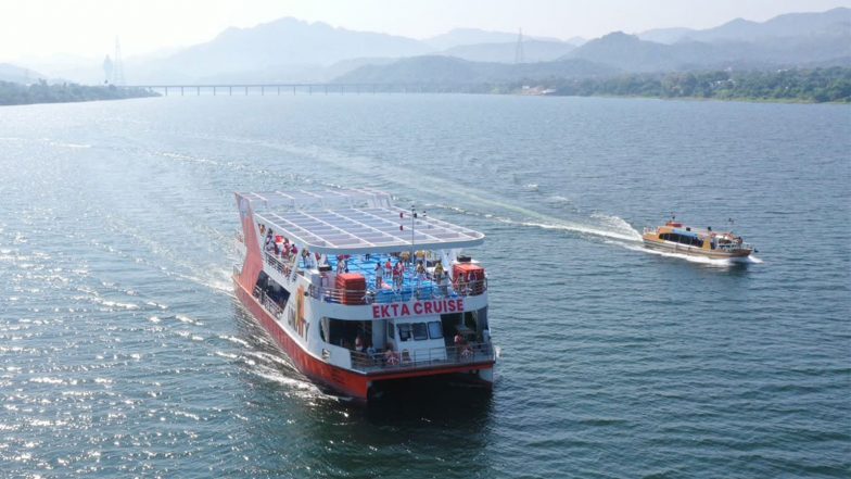 India News | Gujarat's Ekta Nagar to Add Rs 16-crore Ekta Cruise on Narmada River, Offering Space for 600 Passengers
