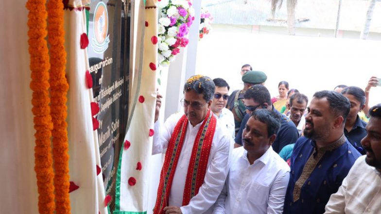 India News | Tripura CM Saha Inaugurates New Bishalgarh Municipal Council Building