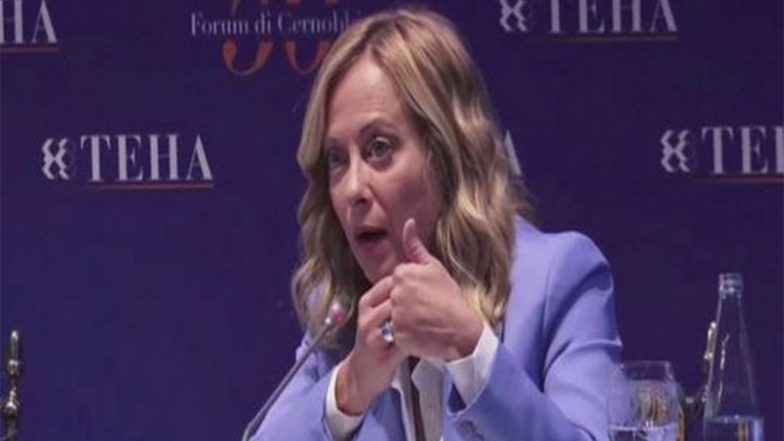 World News |  Right to Demonstrate Must Be Guaranteed Alongside Citizen Safety: Italian PM Giorgia Meloni Lauds Security Forces Amid Protests