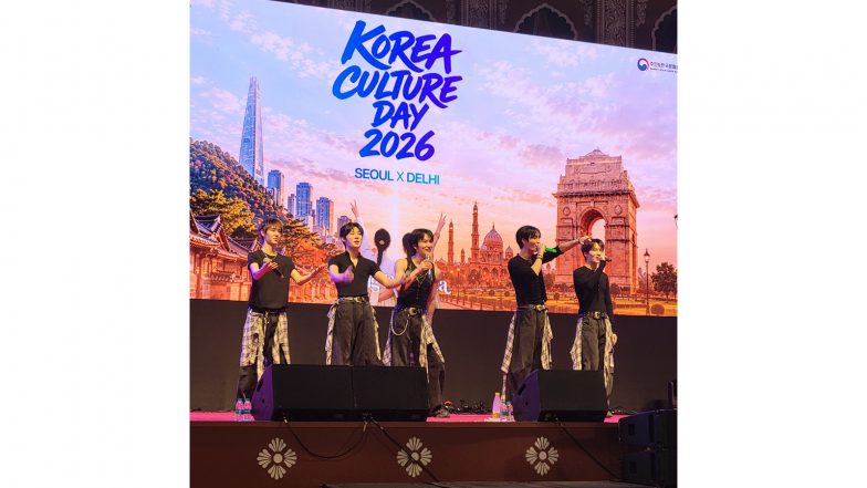 India News | K-pop Band NTX Performs ‘Kesariya’ at Korea Culture Day 2026 in New Delhi