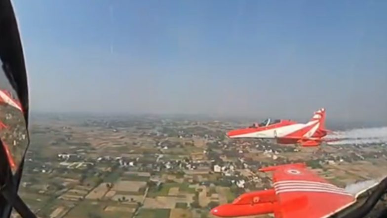 India News | Surya Kiran Team Takes to Skies over Varanasi Ahead of PM Modi's Visit for IAF Aerial Display