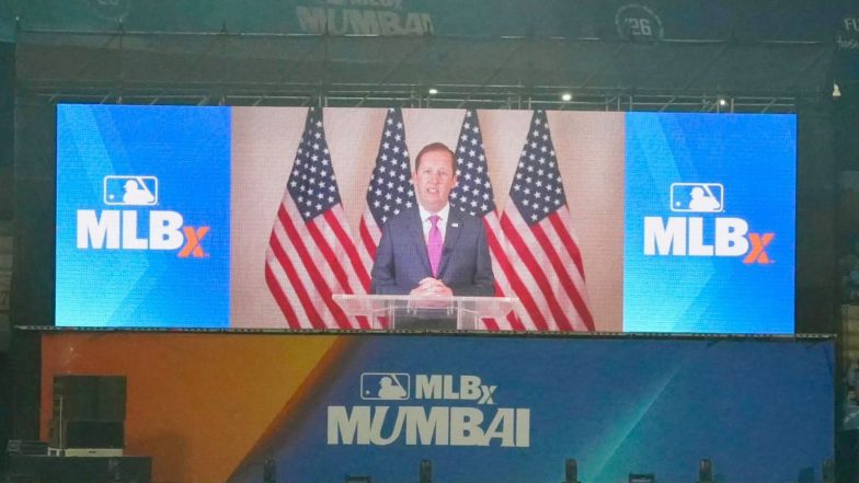 Sports News | US Envoy to India Sergio Gor Welcomes MLB to India as MLBx Mumbai Event Marks Crossover Between Cricket and Baseball