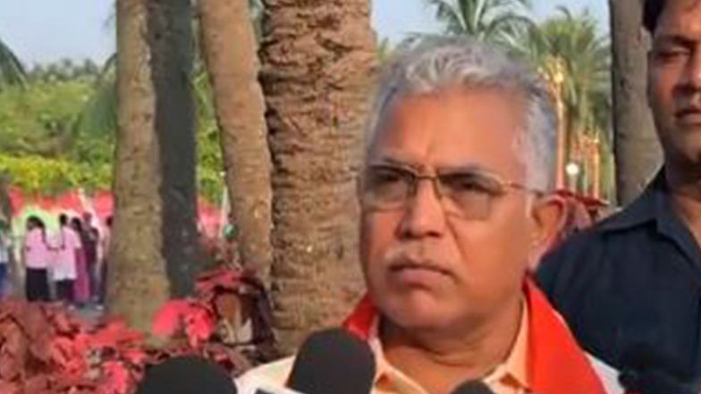 India News | Style of Politics Based on Division Will No Longer Work: BJP's Dilip Ghosh Hits out at Farooq Abdullah over Pakistan Remarks