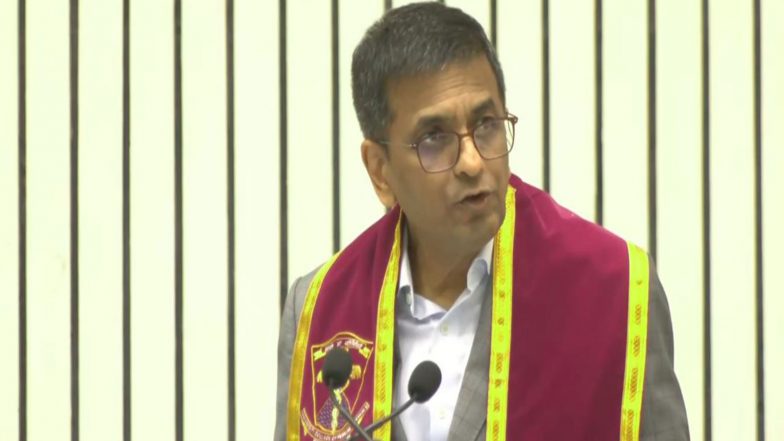 India News | Former CJI Chandrachud Urges Doctors to Prioritise Mental Health, Uphold Humanity in Patient Care at UCMS 55th Anniversary