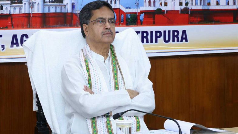 India News | Tripura CM Manik Saha Listens to 139th Episode of ‘Mann Ki Baat’ in Bardowali