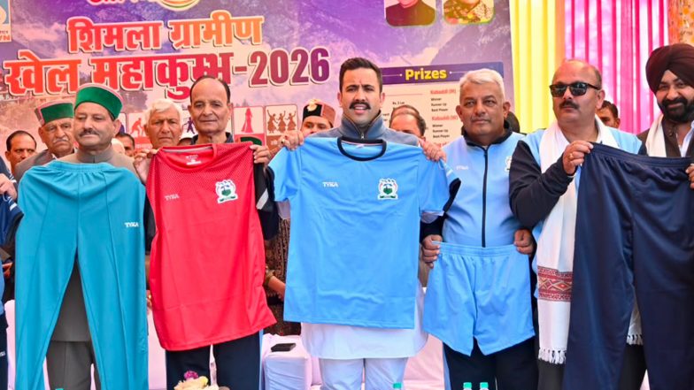 India News | Himachal Pradesh's PWD Minister Vikramaditya Singh Inaugurates Khel Mahakumbh 2026 in Rural Shimla