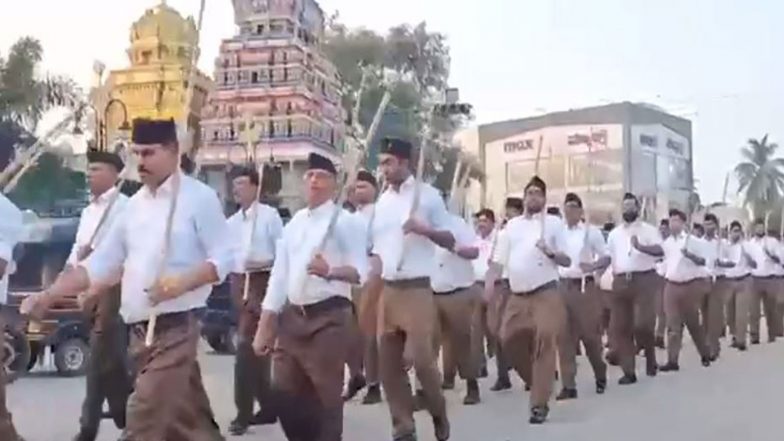 India News | RSS Organises Pathasanchalan in Karnataka's Ballari as Part of Vijayadashmi Celebrations