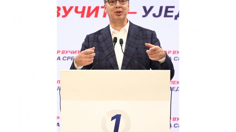 World News | Serbia's Strongman Aleksandar Vučić Concedes Election Defeat; Student List Secures Parliamentary Majority