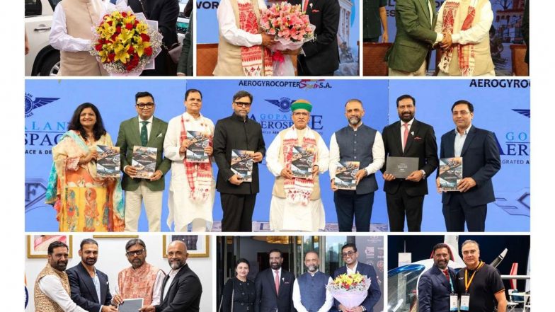 Business News | DiamondFly 4 Launched in India in Presence of Union Minister Arjun Ram Meghwal; AeroGyrocopter Spain and Gopalan Aerospace Advance Make in India Collaboration