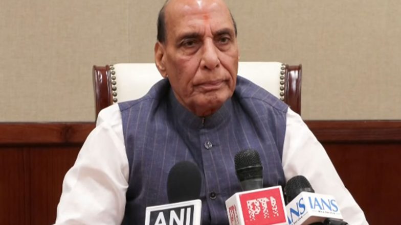 India News | “Instead of Expressing Regret, Congress is Busy Defending Kharge”: Rajnath Singh Slams Congress President over Remark on PM Modi