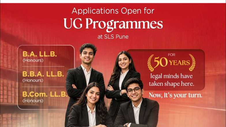 Business News | SLS Pune Invites Applications for B.A. LL.B., B.B.A. LL.B. and B.Com. LL.B. Via SLAT