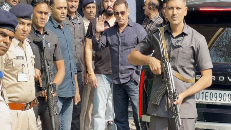 Entertainment News | Salman Khan Spotted at Mumbai’s Kalina Airport Amid Heightened Security