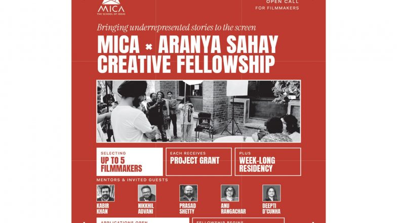 Business News | MICA and Aranya Sahay Launch Fellowship to Support Filmmakers from Marginalised Communities