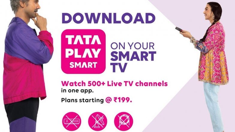 Business News | Introducing the Tata Play Smart App: Watch 500+ Live TV Channels on Your Smart TV Without a Set-Top Box or Antenna