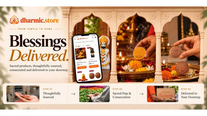 Business News | From Temple Rituals to Doorstep Delivery: Dharmic Store Clocks 1 Lakh Orders in the Very First Month
