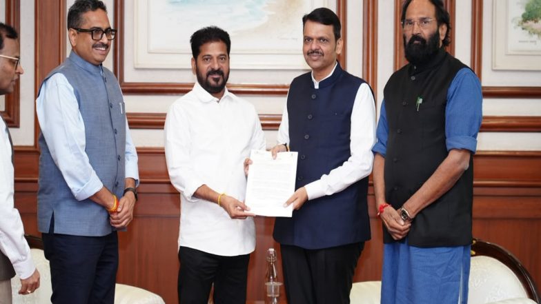 India News | Telangana CM Revanth Reddy Meets Fadnavis over 152-metre Tummidihatti Barrage Proposal