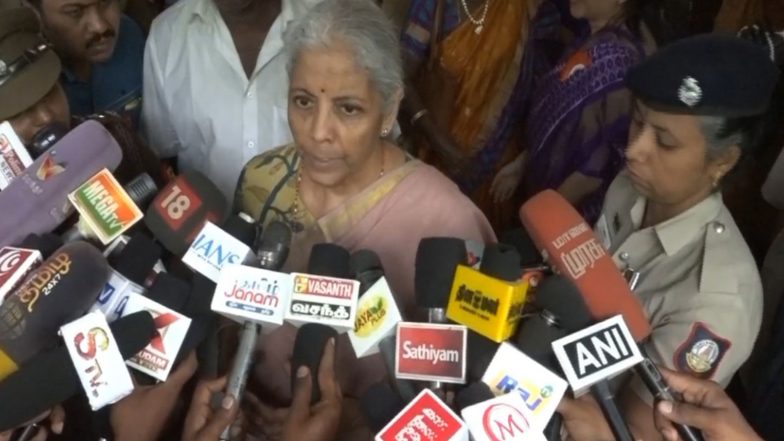 Business News | RBI Taking Steps to Prevent Sudden Rupee Fluctuations, but Does Not Determine Rupee's Value, Says FM Sitharaman