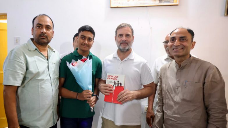 India News | Rahul Gandhi Meets His Legal Team After Court Acquits Him in Defamation Case