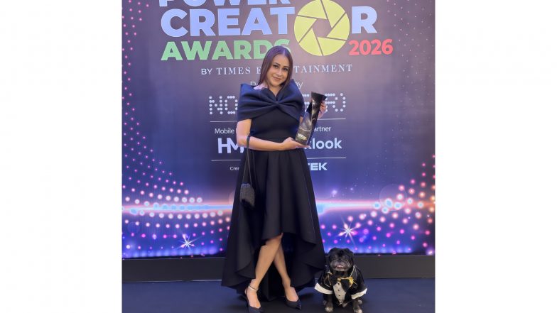 Business News | Power Creator Awards 2026: Ipsita Chowdhury Wins Best Pet Friendly Content – Editor's Choice