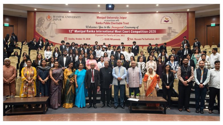 Business News | Manipal University Jaipur Hosts 12th Manipal Ranka International Moot Court Competition