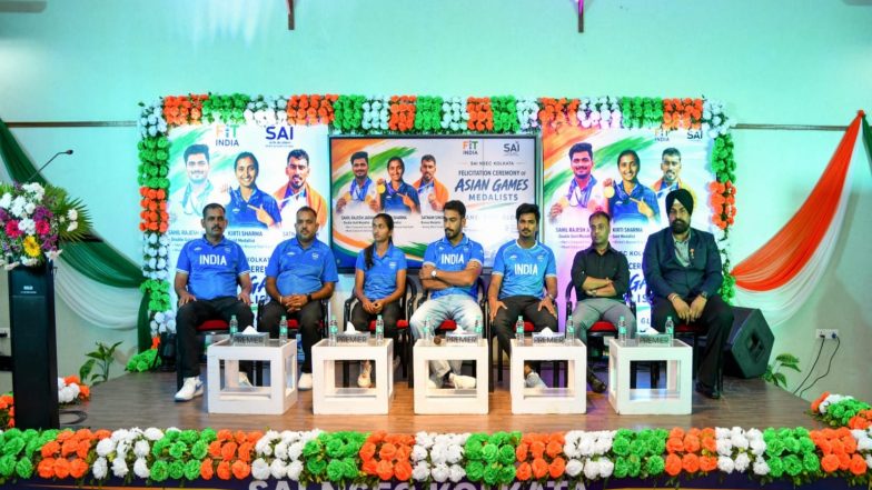 Sports News | ‘Important to Stay Grounded,’ Says Asian Games Gold Medallist Sahil Rajesh Jadhav at Sports Authority of India Felicitation Ceremony