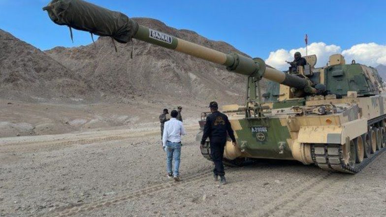 India News | Indian Army to Get 335 More K-9 Vajra Howitzers for Deployment Along China, Pak Borders 