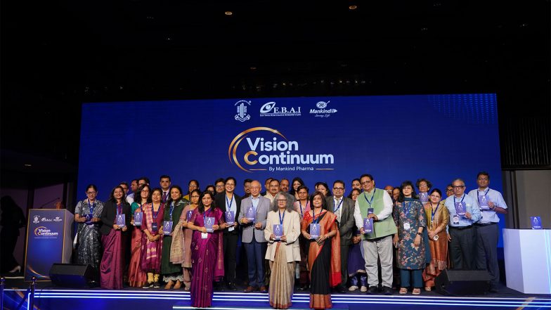 Business News | Mankind Pharma, AIOS and EBAI Join Hands for Academic Collaboration to Enhance Public Awareness of Corneal Health, Eye Donation and Childhood Myopia