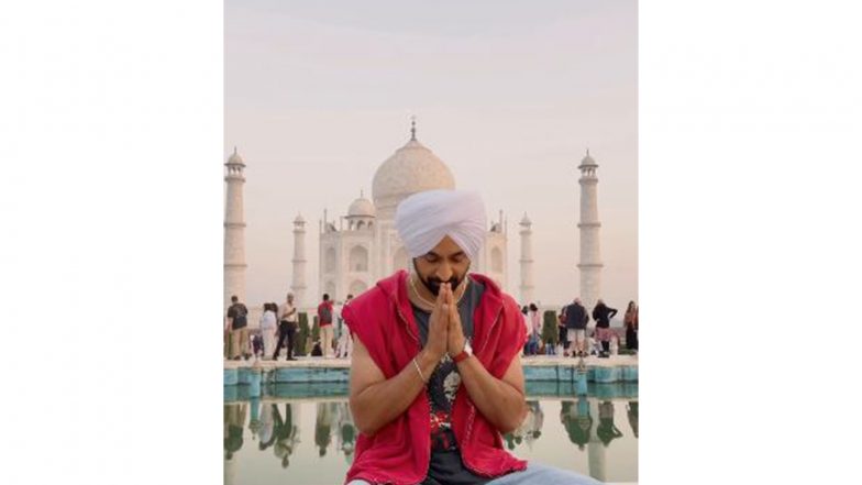 Entertainment News | Diljit Dosanjh Makes a Surprise Visit to Taj Mahal, Shares Video 