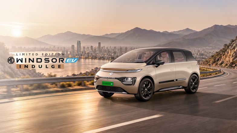 Business News | MG Windsor INDULGE Edition Now Available at Rs 17.89* Lakh With Segment-First Prive Screen and 332* Km Certified Range