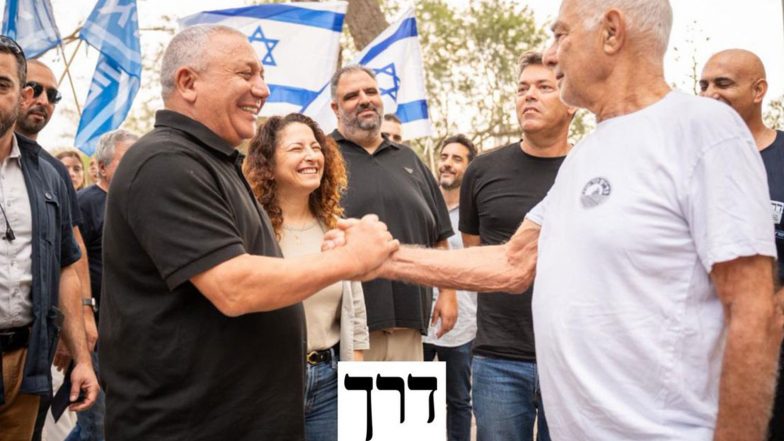World News | Israel Votes: Eisenkot Campaigns in Kibutz Nir Oz, Site of October 7 Massacre; Pledges to Bring Healing