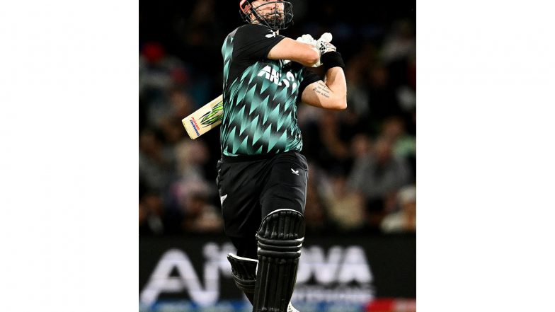 Sports News | IND Vs NZ 3rd T20I: Mitchell's Fluent Fifty Powers New Zealand to 198/3 Against India
