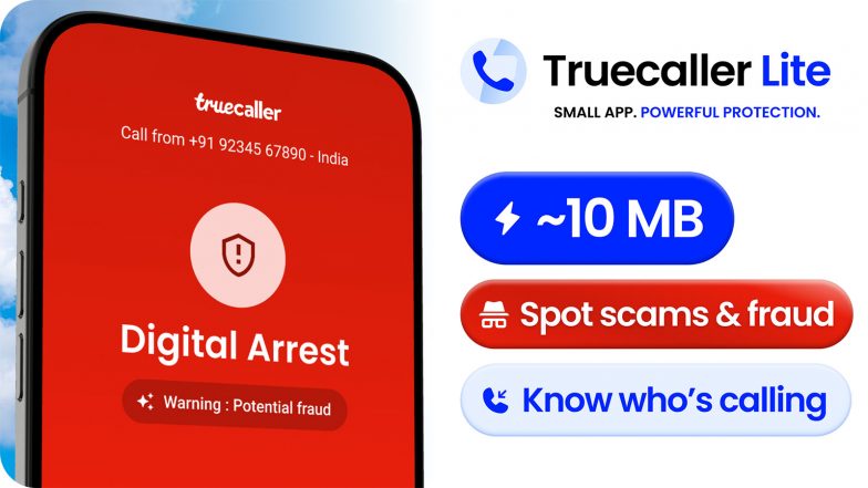 Business News | No Room for Scammers: Truecaller Lite Brings Powerful Caller ID and Spam Blocking to India in Just 10 MB