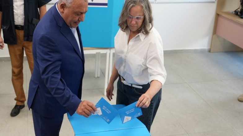 World News | “Taking Israel Onto a New Path”: Gadi Eisenkot Casts Vote in Knesset Elections as Turnout Hits 31.5%