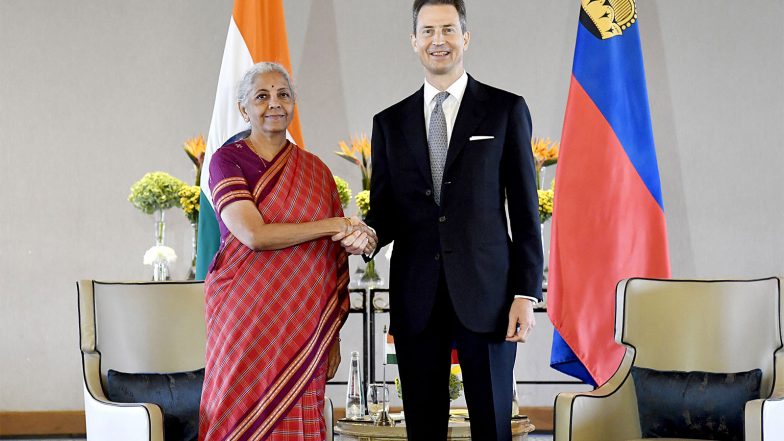 World News | Nirmala Sitharaman, Jayant Singh Meet Liechtenstein's Hereditary Prince Alois During His State Visit to India