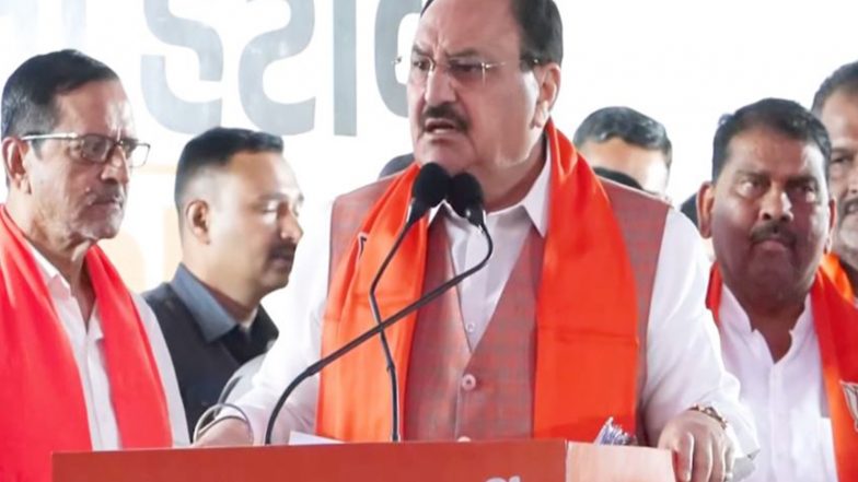 India News | “Congress Crossed All Limits”: JP Nadda Slams Kharge's Remark on PM Modi, Says Party Will Face Voters' Wrath