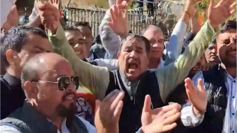 India News | Uttarakhand Kranti Dal Protest Against Dhami Govt as Assembly Session Begins